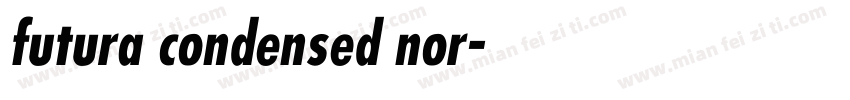 futura condensed nor字体转换